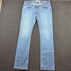 Vintage Levis Low Slouch Straight Leg Jeans Womens 15L Blue Denim Y2K Low Rise